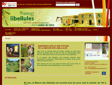 Tablet Screenshot of maisondeslibellules.fr